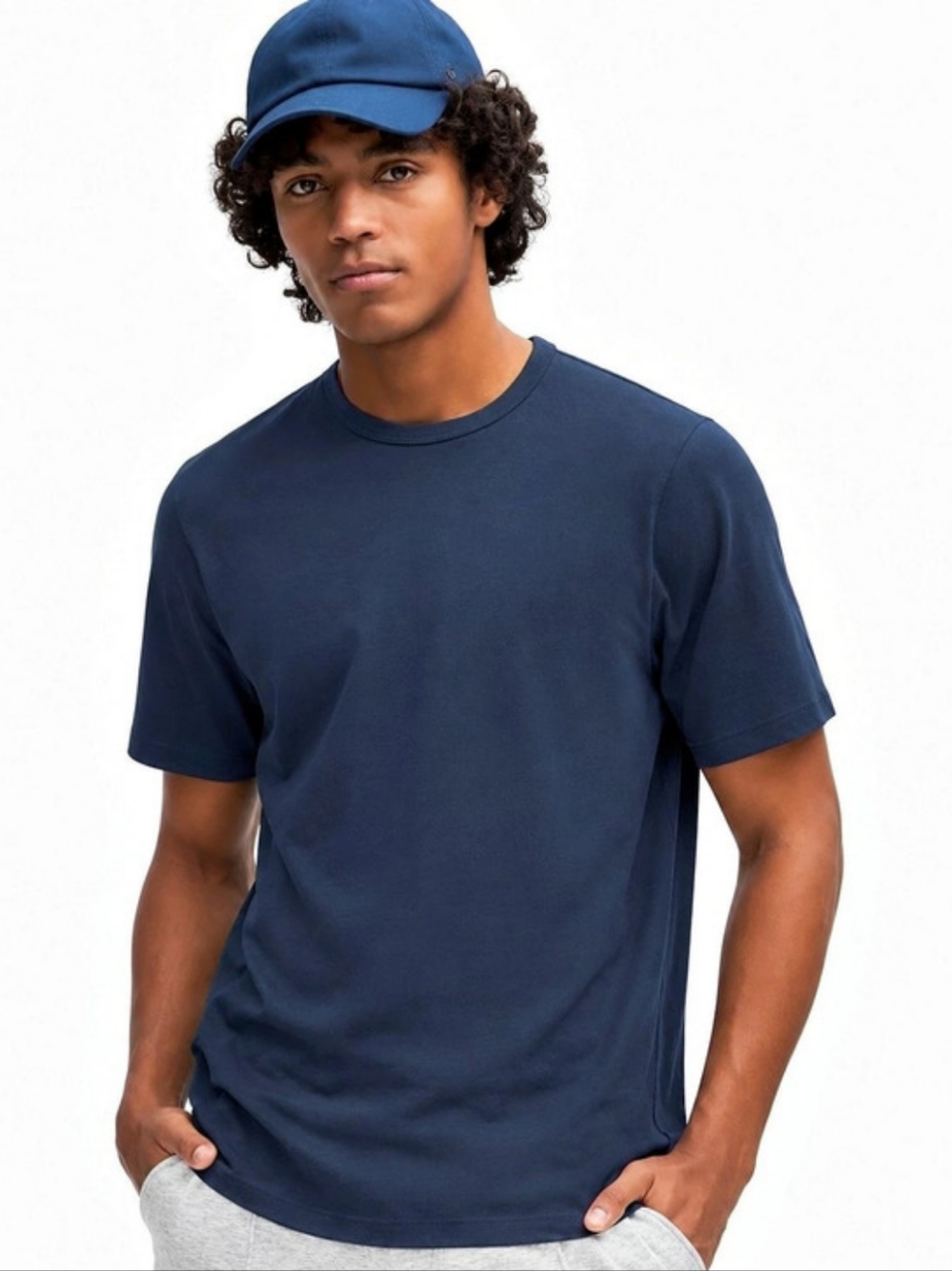 Lululemon Men's Navy Blue Short Sleeve T-Shirt Size XL Like New